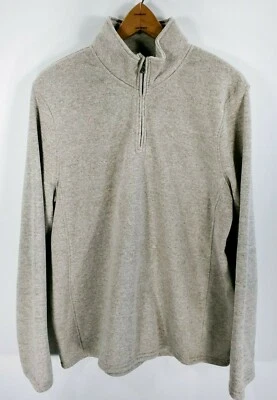 Chaqueta Pullover Urban Pipeline Para Hombre XL Beige Jaspeado 1/4 Cremallera Manga Larga Foto 1 de 4