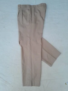 Burberry London Pants Mens 36in Brown Wool Mix Trouser Made Spain EU50 Modifed - Picture 1 of 11