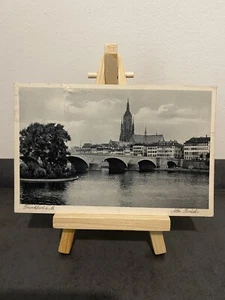 Vintage Postkarte Frankfurt a. M., Alte Brücke, Architektur, Stadt, 1935 - Bild 1 von 4