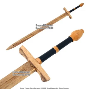 45 " Medieval Wooden Great Sword Prop - Picture 1 of 2