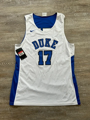 NEW Duke Blue Devils Basketball Jersey NIKE Reversible Large practice #17 Mens Cover