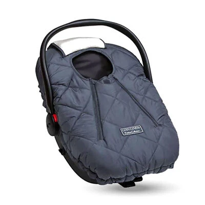 Funda de asiento de coche infantil CozyBaby con cremalleras dobles y borde elástico, carbón (usada) Foto 1 de 4