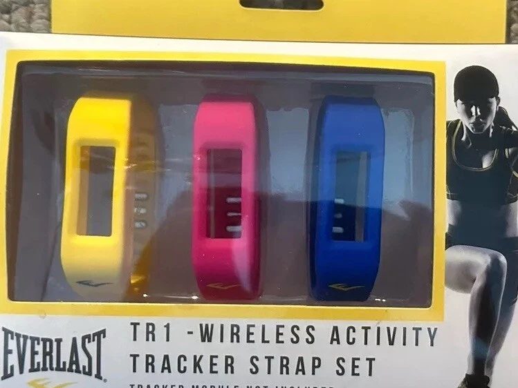 Everlast TR1 Rastreador de Actividad Inalámbrico 3-pk Juego de Correas Rosa, Amarillo, Azul  Foto 1 de 1