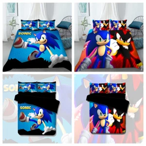 Sonic the Hedgehog Quilt/Doona/Duvet Cover Pillowcase Bedding Set - Picture 1 of 5
