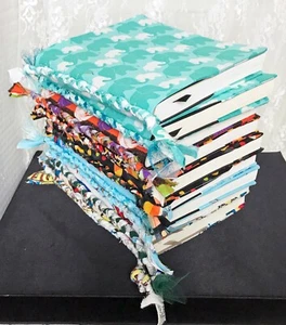 One Fabric Covered Standard Journal 7 7/8" x 6 1/2" Soft Cover 144 Ruled Pages - Picture 1 of 11