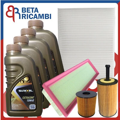 Kit Tagliando Citroen C3 I C2 1.1 Benzina 1.4 BiFuel Filtri 4L Olio Siroil 10w40