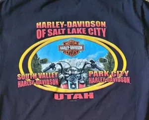 Harley Davidson T-Shirt Medium Motorcycle South Valley/Park City Utah - Picture 1 of 8