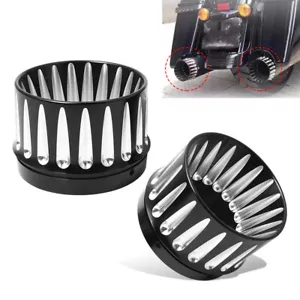 4.4'' Motorcycle Slip On Exhaust Mufflers Tips End Caps for Harley Touring 1995+ - Picture 1 of 12