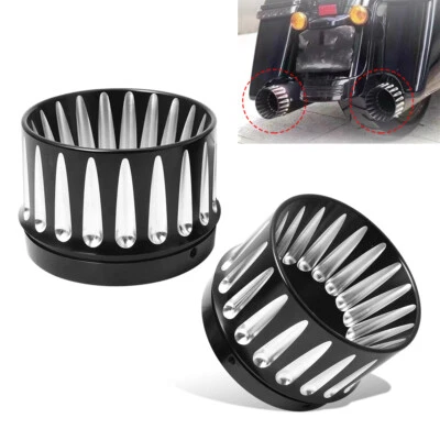 4.4英寸摩托车一脚蹬排气消声器尖端盖适用于Harley Touring 1995+ — 第 1/4 张图片