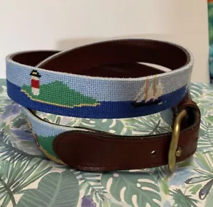Smathers & Branson Islands Belt Lighthouse Sailboat Docks Size 42 - Picture 1 of 8