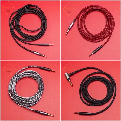 Nylon 3.5mm To 2.5mm Pure OFC Hifi Cable For Sennheiser On Over Ear Headphones - Image 1 of 4