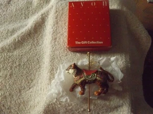Avon Gift Collection Timeless Treasures Carousel Ornament Exotic Tiger New/Box - Picture 1 of 3