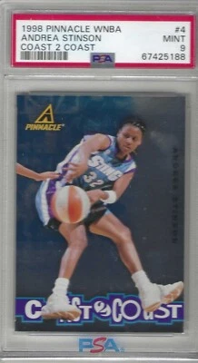 1998 Pinnacle WNBA Andrea Stinson Coast 2 Coast PSA 9 North Carolina State - Image 1 of 2