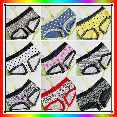 Victoria's Secret 男童短棉混纺蕾丝内裤内裤 U 选择 1 全新 — 第 1/3 张图片