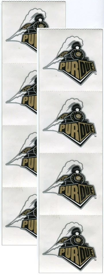 Purdue University BOILERMAKERS 8/pk Logo NCAA Álbum de recortes Pegatinas Solución deportiva Foto 1 de 1