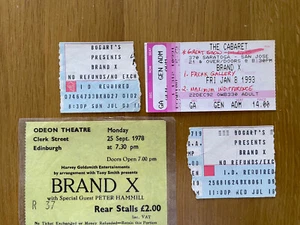 BRAND X (PHIL COLLINS) 4 TICKETS - Imagen 1 de 1