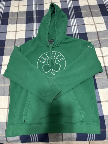 Boston Celtics Hoodie Mens XL Green Sweater Pullover French Terry NBA Nike Cover