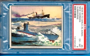 R173 1939 World in Arms (barcos) #6 submarino alemán PSA 6 - Imagen 1 de 2