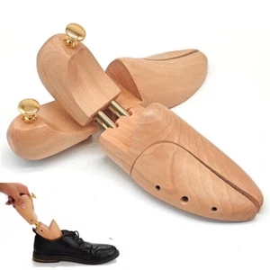 Premium Cedar Wood Shoe Tree Stretchers Twin Tube Heels Boots Trees Men's Women - Bild 1 von 15