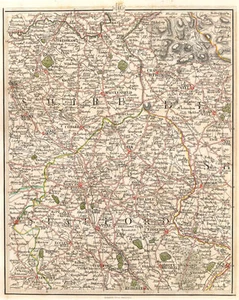 CHESHIRE STAFFS. Tatton Alderley Edge Wilmslow Mottram St Andrew. CARY 1794 map - Picture 1 of 1