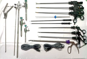 ADDLER LAPAROSCOPIC SURGERY SET ENDOSCOPY LAPAROSCOPY SURGICAL INSTRUMENTS 17PC - Picture 1 of 7