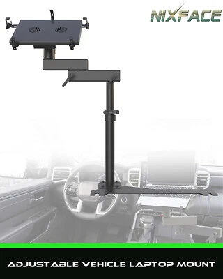 NIXFACE Adjustable Vehicle Laptop Mount For Truck Car Van | Up to 17'' Laptop - Image 1 of 4