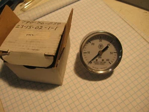 McDaniel Controls 0-60PSI 1/4" NPT back 2" DIA T7CL (12) - Picture 1 of 4