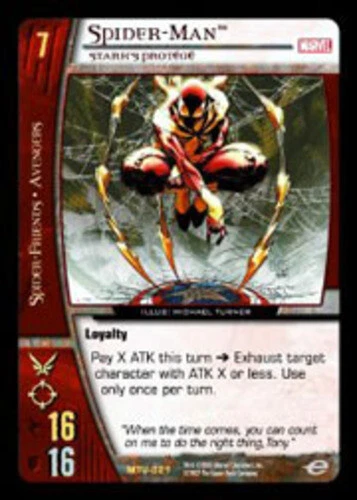 VS System: Spider-Man, Stark's Protege - Foil [Played] Marvel Team-Up TCG CCG Cl - Image 1 of 1