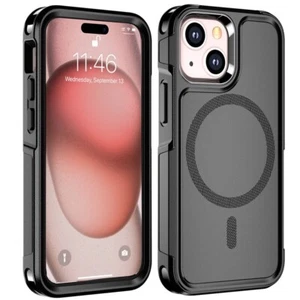 MagSafe Case iPhone 15 Shockproof Heavy Duty Rugged Magnetic Cover For iPhone 15 - Picture 1 of 15