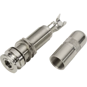 1/4" Jack, Switchcraft, Acoustic End Pin, Mono / Stereo, Nickel - Picture 1 of 2