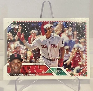 Rafael Devers 2023 Topps Holiday SP Code 514 Santa Hat - Bild 1 von 1
