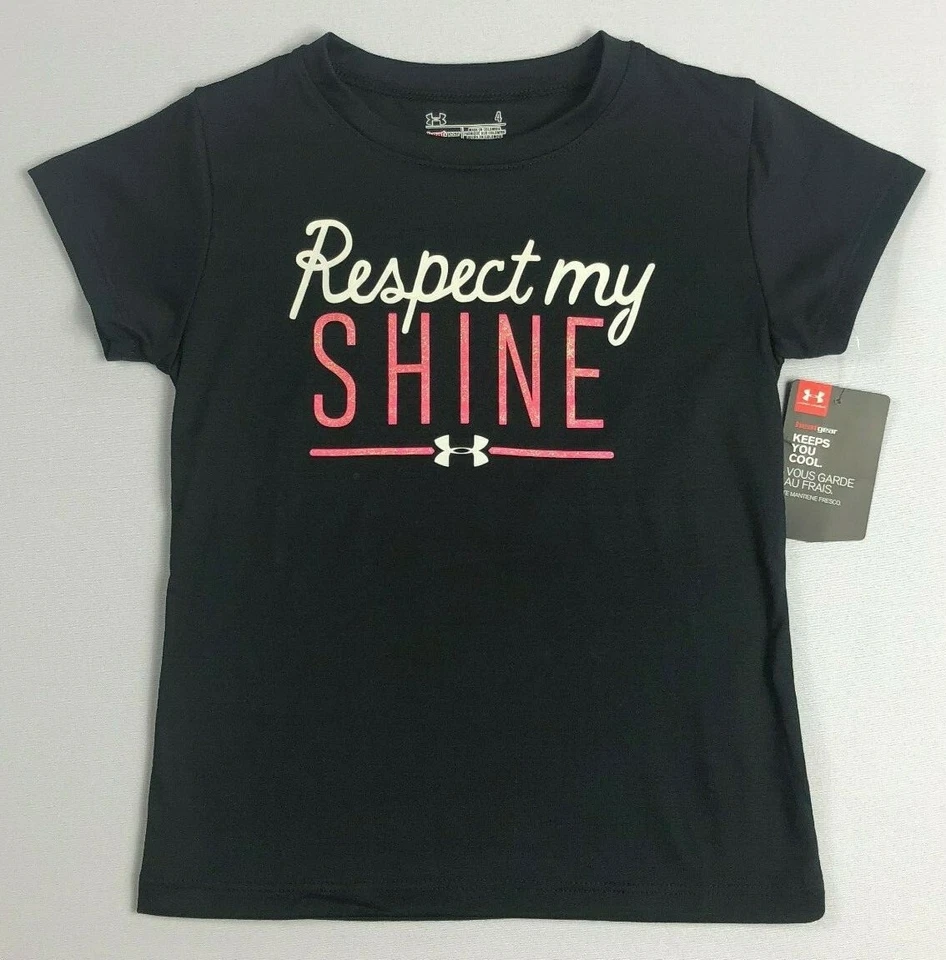 Girl's Little Youth Under Armour Heat Gear Polyester Shirt - Image 1 of 1