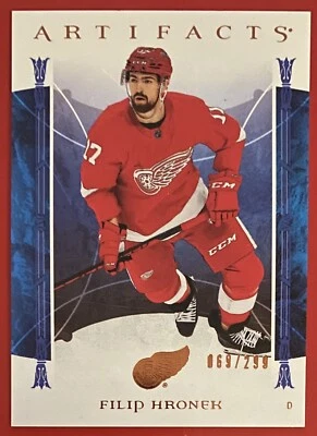 2022-23 Upper Deck Artifacts Copper /299 Filip Hronek #94 Detroit Red Wings - Image 1 of 2