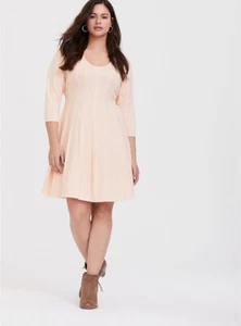 Torrid Light Pink Cable Knit Sweater Dress Size 2 Pink Peach - Picture 1 of 9
