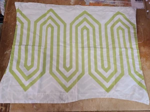 Happy Chic by Jonathan Adler "Green/Gray Geometric" Reversible Standard Sham - Picture 1 of 4