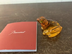 Grenouille couleur ambre Cristal de Baccarat - Bild 1 von 6
