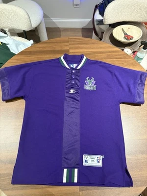 Camiseta deportiva de tiro de calentamiento vintage de los Milwaukee Bucks de la NBA púrpura para hombre mediana Foto 1 de 4