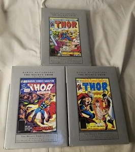 Lot Of 3 Marvel Masterworks The Mighty Thor Vol 19 20 21 HC LOT Avengers Sealed - Picture 1 of 5