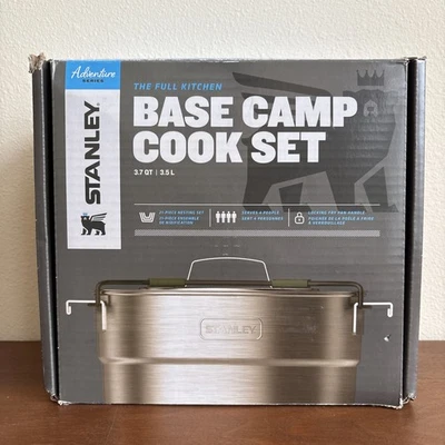 Stanley Base Camp Cook Set Full Kitchen 21 Pc 4 People Adventure Series - Image 1 of 4