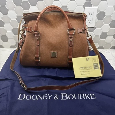 Dooney & Bourke Florentine Pebble Leather Satchel Caramel Excellent condition - Image 1 of 4