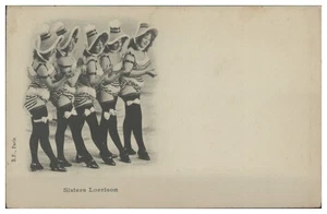 XX1770/ Sisters Lorrison Erotik Variete Tanzen ca.1900 - Bild 1 von 2