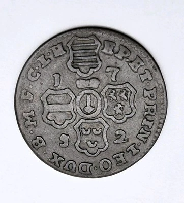 1750 Liege Belgium 2 Liards Excellent Condition Coin KM #158  - Image 1 of 2