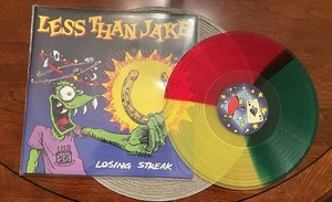 Less Than Jake “Losing Streak” Red/Green/Yellow TriColor Vinyl 25th Anniversary - Picture 1 of 7