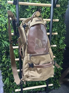 Mochila de equipaje de viaje Witzman 22,5" cuero marrón lona - Imagen 1 de 5