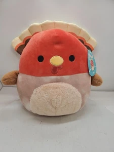 Squishmallows Gavi Turkey Plush 12" Kellytoy Stuffed Animal W/Tags 2022 Original - Picture 1 of 6