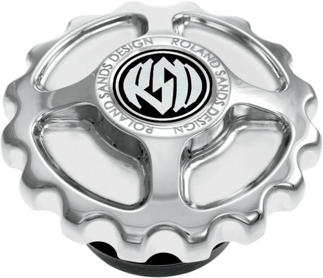 RSD Gear Drive Dummy Gas Cap Left Non-Vented Chrome 0210-2009-CH Harley Davidson Foto 1 de 1