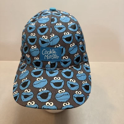 Sesame Street Cookie Monster Hat Youth  One Size Sesame Place Seaworld - Image 1 of 4