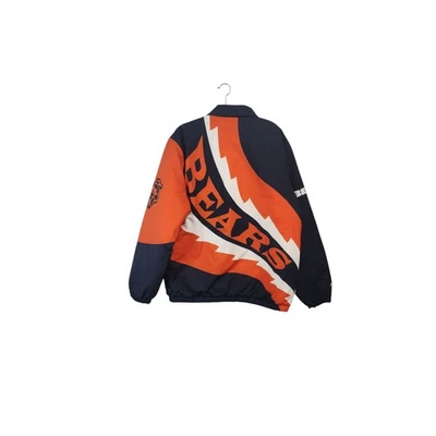 Chaqueta NFL Chicago Bears Línea Tiza Para Hombres 2XL Cremallera Completa Forro Acolchado Foto 1 de 4