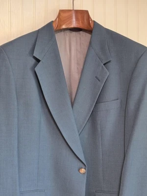 Jack Nicklaus Blazer Sport Coat Mens 42R Green 2 Button Gold Crest Buttons Golf - Image 1 of 4