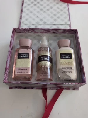 Bath & Body Works 3 件装 A 千个愿望喷雾、身体乳液、沐浴露套装 — 第 1/4 张图片
